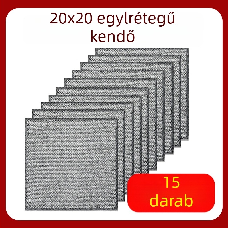Kétszínű mikroszálas edénytörlő acélhuzallal, 40 cm, extra vastag, olajálló, kétszintes konyhai rongy