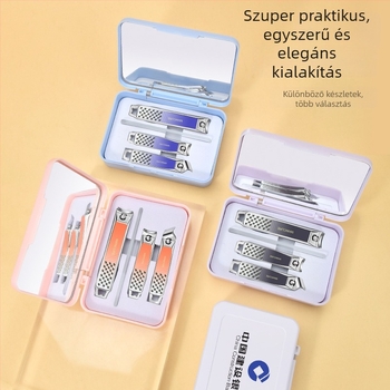 Tükrös körömvágó készlet, logóval testreszabott, teljes készlet