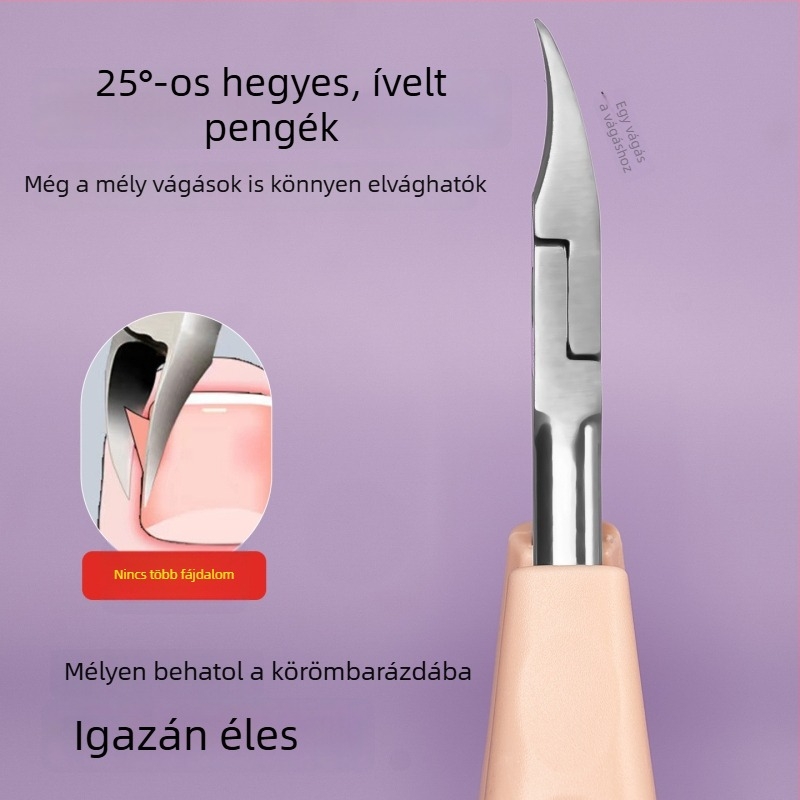 Többfunkciós sascsőrű fogó a körömápoláshoz, ferde száju körömvágó otthoni manikűrhöz és pedikűrhöz
