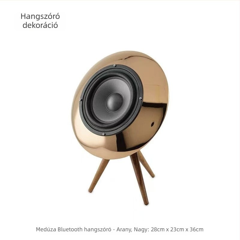 Moderne háromszög alakú Bluetooth hangszóró dekorációval, mélysugárzóval a nappaliba