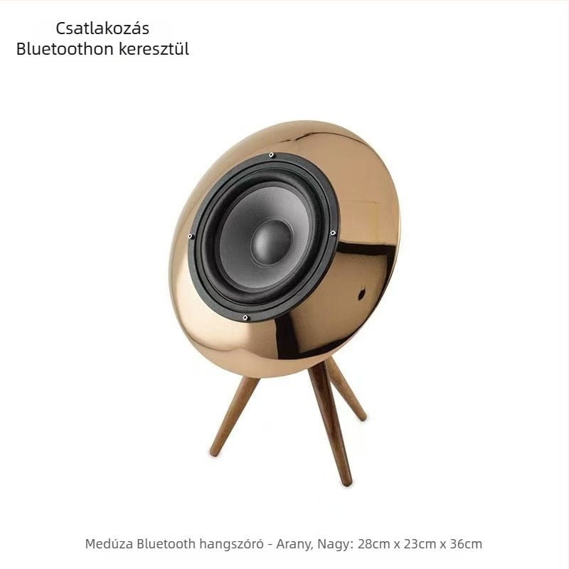 Moderne háromszög alakú Bluetooth hangszóró dekorációval, mélysugárzóval a nappaliba