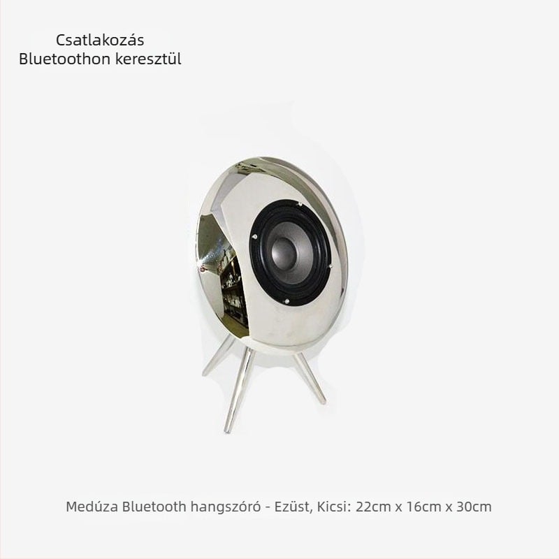 Moderne háromszög alakú Bluetooth hangszóró dekorációval, mélysugárzóval a nappaliba