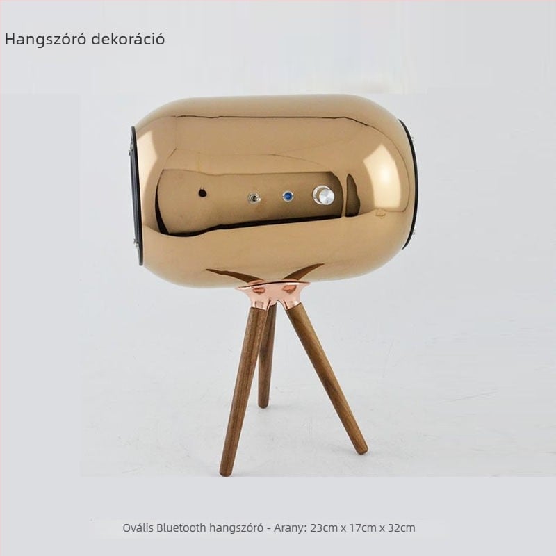 Moderne háromszög alakú Bluetooth hangszóró dekorációval, mélysugárzóval a nappaliba
