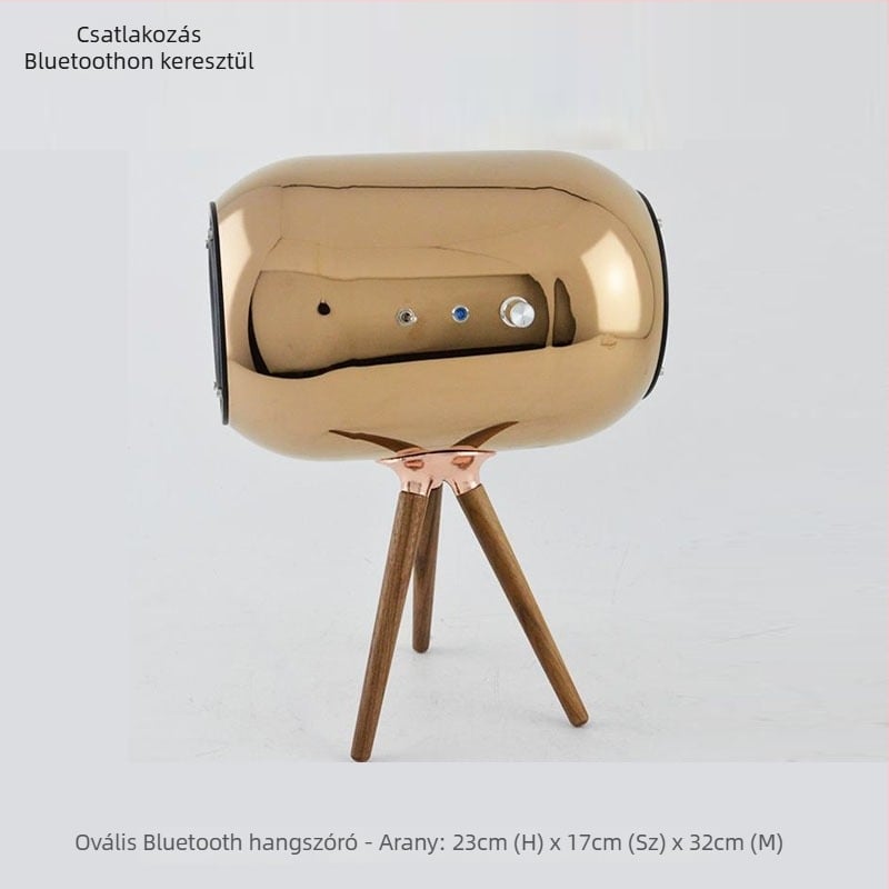 Moderne háromszög alakú Bluetooth hangszóró dekorációval, mélysugárzóval a nappaliba