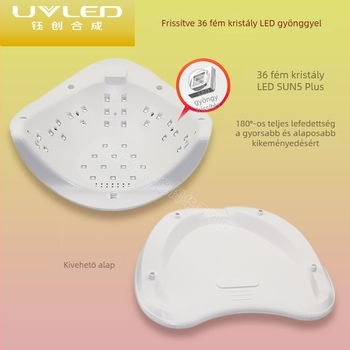 Yuchuang Sun5Plus körömlámpa — fájdalommentes, gyors száradás géllakkhoz