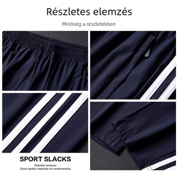 Dicia nyári könnyű légáteresztő hűtőnadrág férfiaknak és nőknek, lazán szabott Ice Silk anyagból, sportos casual nadrág, magas rugalmasság