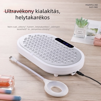 Két turbóval rendelkező manikűr porgyűjtő, nagy teljesítmény, hálózatról működtetett, két ventilátor