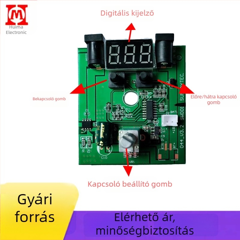 Körömcsiszoló 101: vezérlőpanel és PCBA tervezése, LED körömlámpa fototerápiával, 7.4V/12V