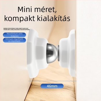 Fúrás nélküli mágneses ajtó stopper, szilikon, rejtett szerelés