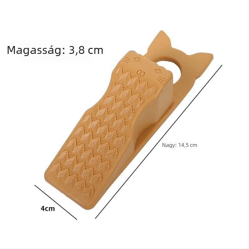 PVC ajtó stopper kampóval, szélálló gumiból készült ajtóütéscsillapító, telepítés nélküli, puha PVC