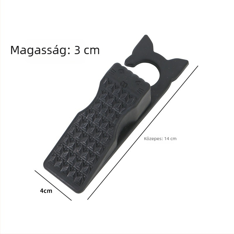 PVC ajtó stopper kampóval, szélálló gumiból készült ajtóütéscsillapító, telepítés nélküli, puha PVC
