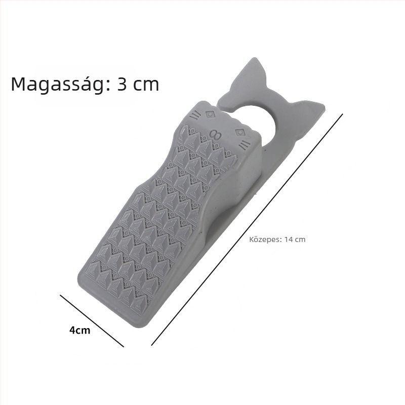 PVC ajtó stopper kampóval, szélálló gumiból készült ajtóütéscsillapító, telepítés nélküli, puha PVC