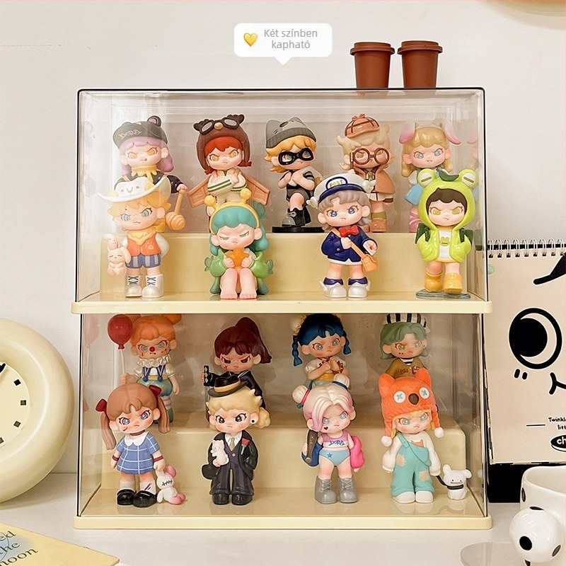 Dóra figura kiállító vitrín otthoni használatra, átlátszó akril kijelző doboz LEGO figurákhoz és rejtett dobozokhoz