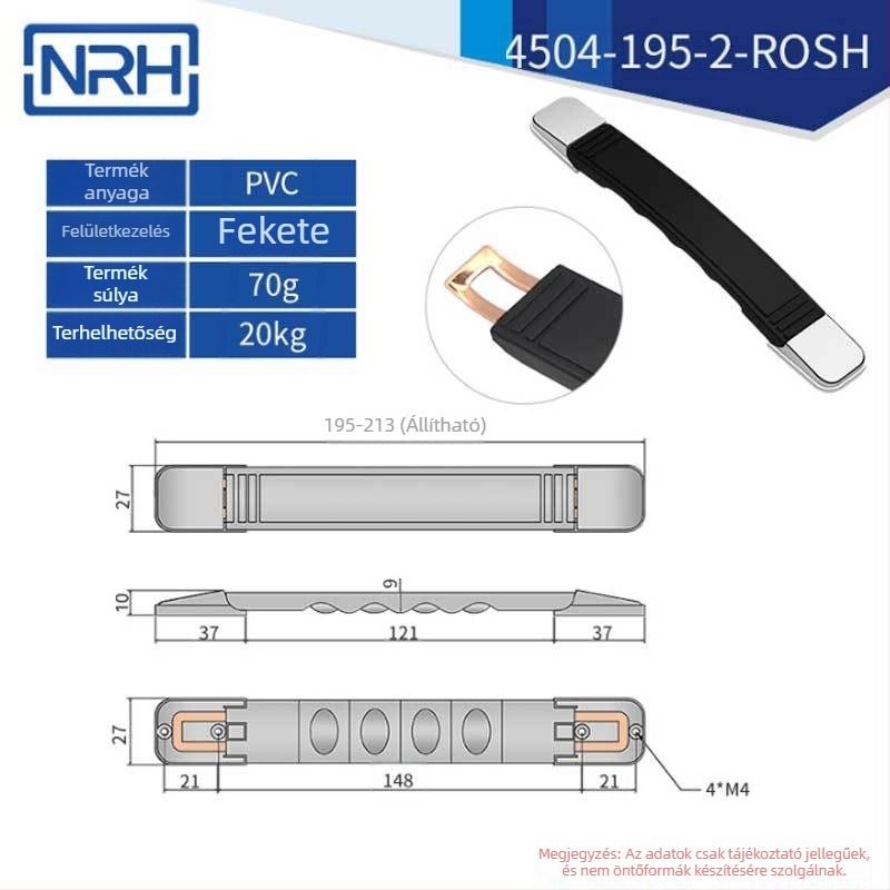 NRH 4519 Teleszkópos műanyag fogantyú bőröndhöz