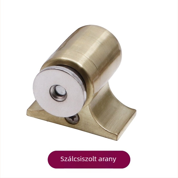Padlóra szerelt magnetikus ajtóstop, rozsdamentes acélból, kiemelt kialakítás, otthoni használatra, ajtók hálószoba és fürdőszoba részére, modern, egyszerű dizájn, CT-02 szerelés