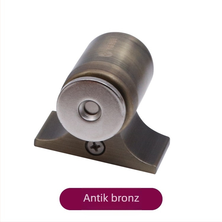 Padlóra szerelt magnetikus ajtóstop, rozsdamentes acélból, kiemelt kialakítás, otthoni használatra, ajtók hálószoba és fürdőszoba részére, modern, egyszerű dizájn, CT-02 szerelés