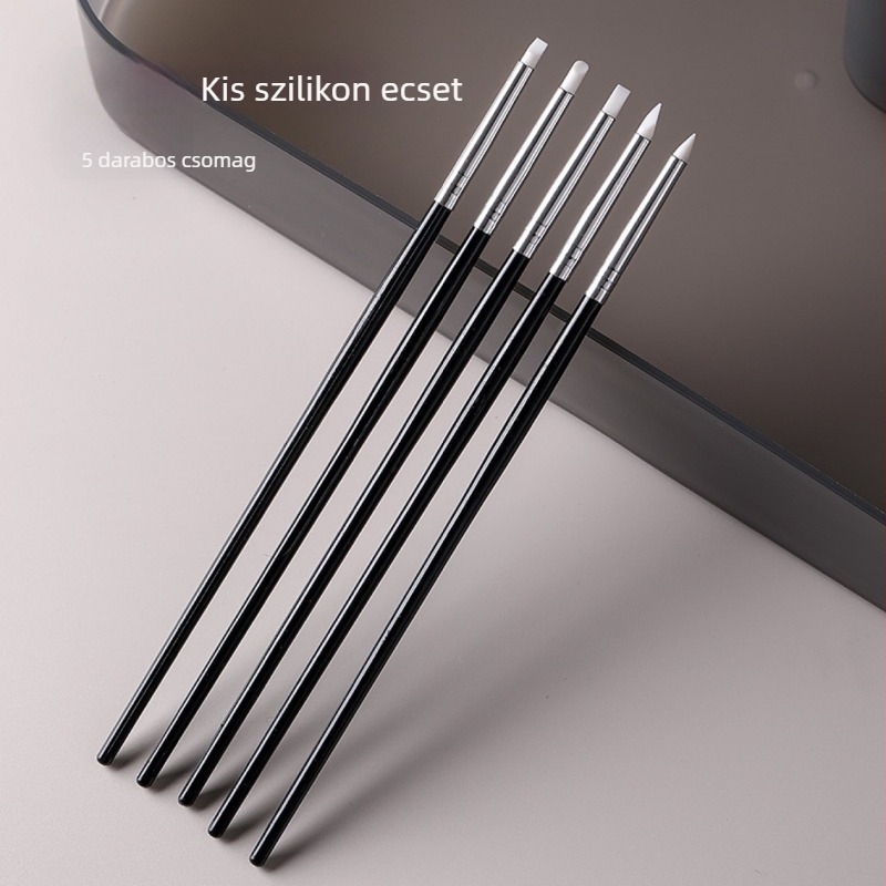Öt darab fekete szilikon toll