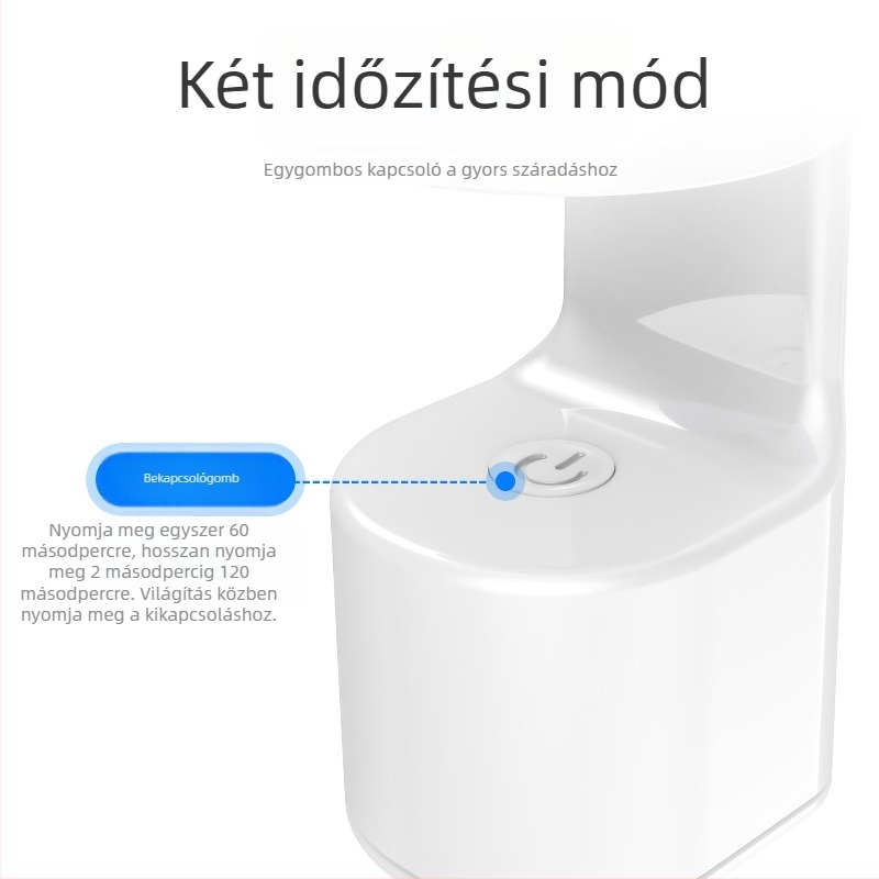 Mini hordozható gel-lak lámpa — gyors száradás, kézbarát asztali fototerápiás készülék