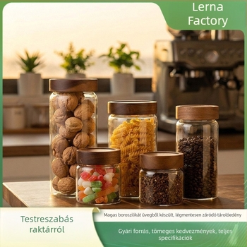 Akácfa gabonatároló edény, nagy kapacitású, légmentesen záródó, élelmiszer-minőségű, háztartási használatra, nedvesség- és kártevő elleni védelem