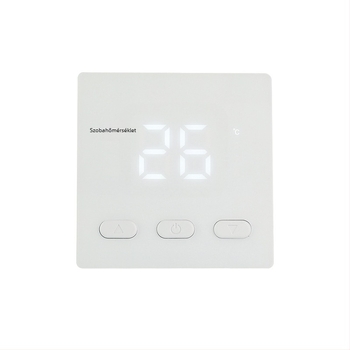 Vízalapú padlófűtés termosztát LCD kijelzővel és hőmérsékletszabályzó kapcsolóval X20