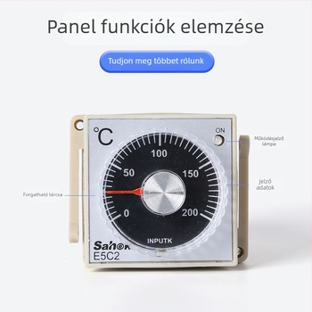 SH-E5C2 Hőmérséklet-szabályozó intelligens digitális kijelzővel, több bemenetes PID hőmérséklet-szabályozó