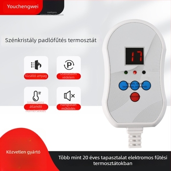 12V–24V alacsonyfeszültségű termosztát csendes üzemmóddal és intelligens hőmérséklet-szabályozással