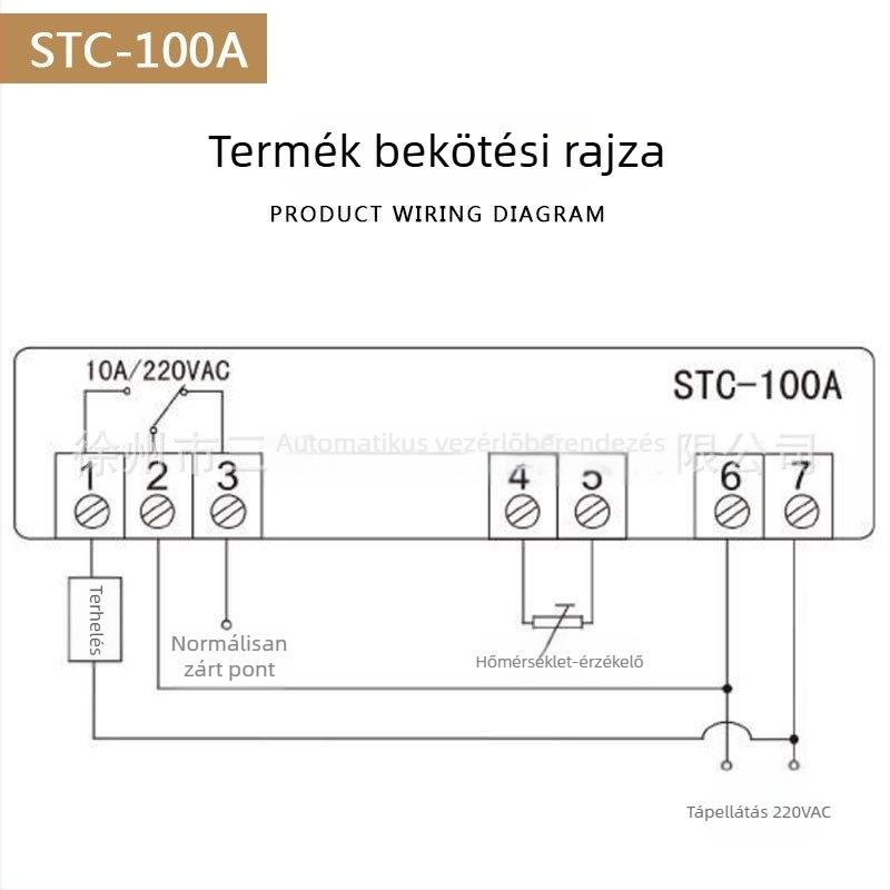 STC-100A hőmérsékletszabályozó precíz hőmérséklet-ellenőrzéshez hűtési és fűtési feladatokra tengeri élelmiszer-feldolgozó berendezésekhez, inkubációhoz és hűtött tároláshoz