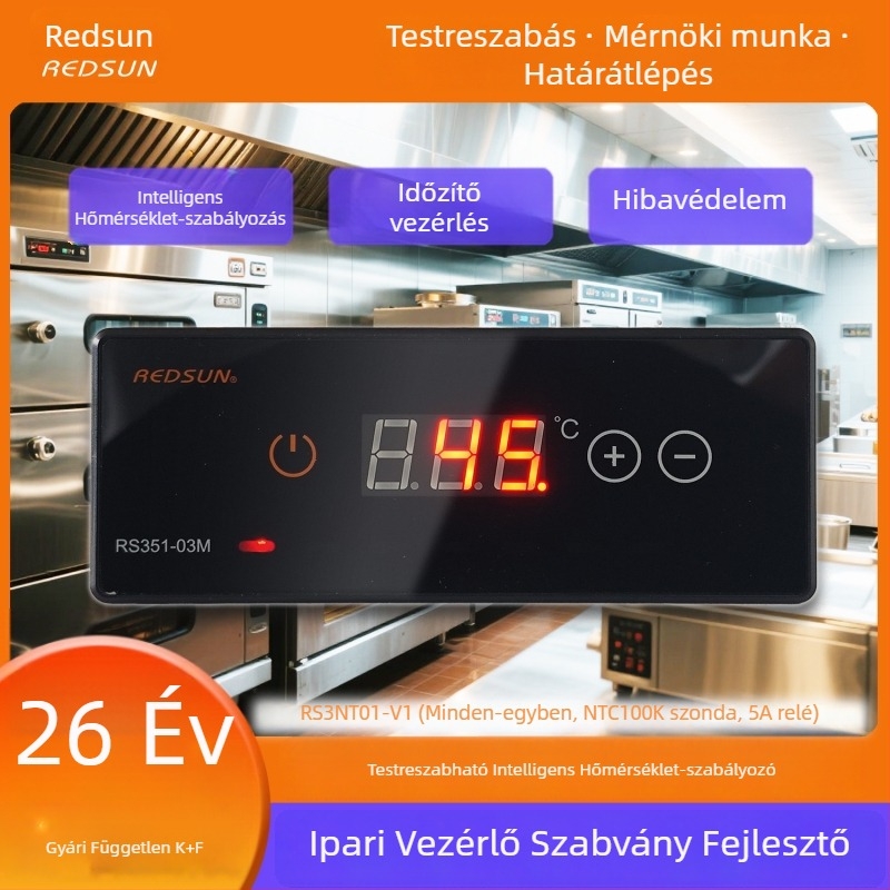 Intelligens digitális hőmérséklet-szabályozó időzítővel és érzékelővel