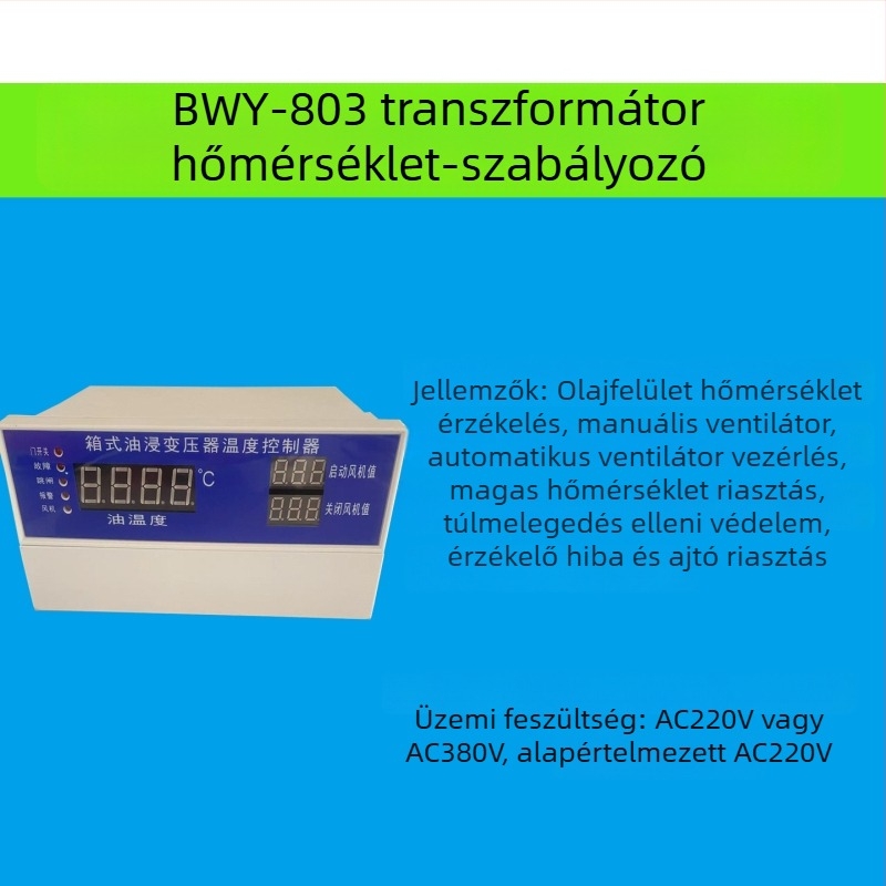 BWY-804A Intelligens digitális kijelzős RS485 olajfelületi hőmérséklet-szabályzó transzformátorhoz