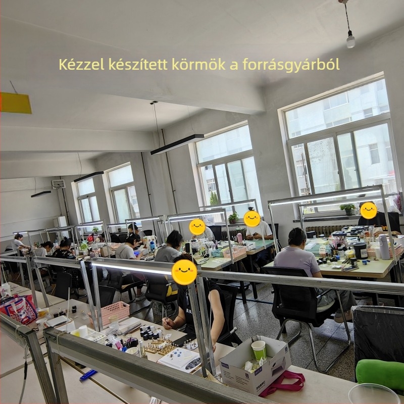 Kézzel festett macskaszemes körömdísz, rövid körmök, Instagram-stílus, aranyos és édes, előrendelés manikűrhöz