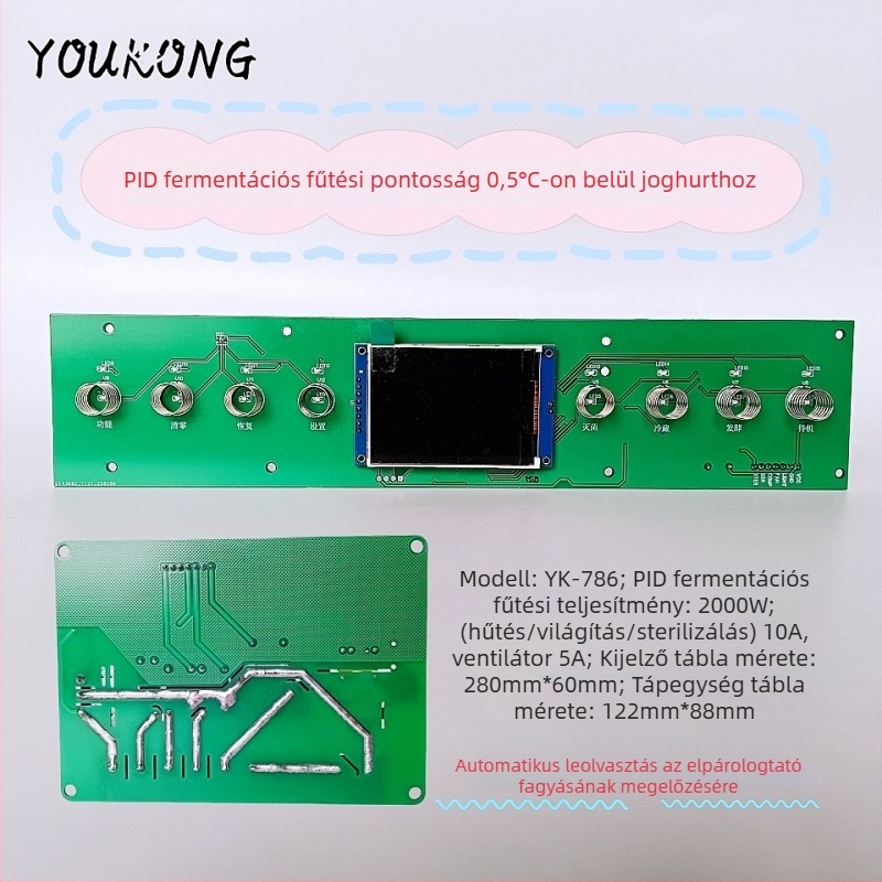 PID hőmérséklet-szabályozó hagyományos kelesztő dobozhoz, intelligens automata termosztáttal hőmérséklet-érzékelővel fűtésre és hűtésre
