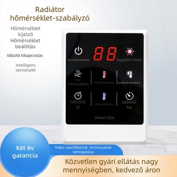 Intelligens digitális kijelzős termosztát otthoni fűtéshez és radiátorok hőmérséklet-szabályozásához
