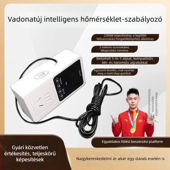 Digitális kijelzős intelligens hőmérséklet-szabályzó aljzat akváriumhoz és háziállat-melegítéshez