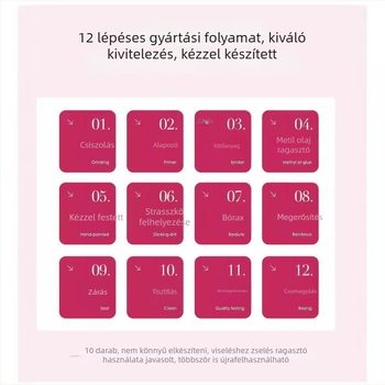 Cherry Milk Nude francia stílusú, kézzel készített körömmatricák, viselhetők, édes és finom