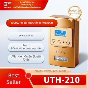 UTH-210 Okos padlófűtés termosztát, 4000W-os nagy teljesítményű hőmérsékletszabályzó