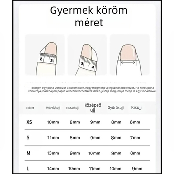 Kézzel készített gyerekeknek szánt körömdíszítő matricák mini konyha témával, aranyos rajzfilmfigurákkal, 3–6–10 éveseknek