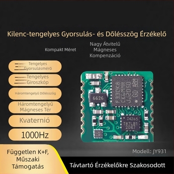 Kilenc-tengelyes, kiváló pontosságú gyorsulásmérő-gyroszkóp modul, orientációs szenzor Jy931