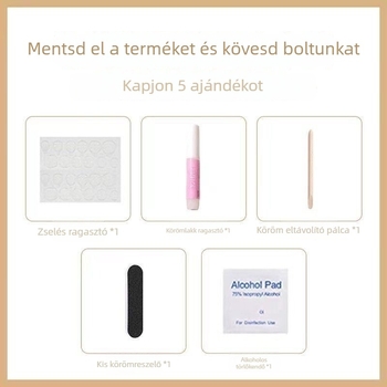 Jégkristály tulipán körömdíszítő matrica – Cat-Eye effektus, ultra vékony, hordható