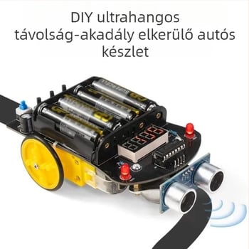 51 MCU okosautó ultrahangos akadályelkerüléssel, vonalkövetéssel és távolságméréssel - DIY készlet