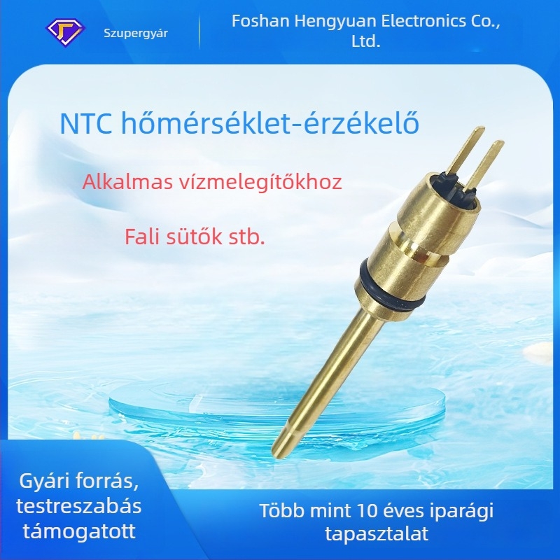 NTC hőmérséklet-szenzor falra szerelt kazánhoz és vízmelegítőhöz, sárgaréz termosztoros sonda 10K3435
