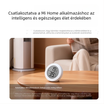 Bluetooth hőmérséklet- és páratartalom-mérő otthoni használatra, távoli adatrögzítés a hőmérséklet és a páratartalom változásairól mobilalkalmazáson keresztül