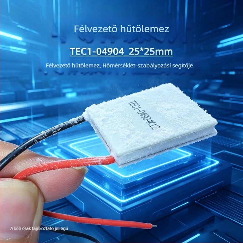TEC1-04904 Peltier hűtőelem, 25x25 mm, 4 A, 5 V, mini DIY hűtőmodul