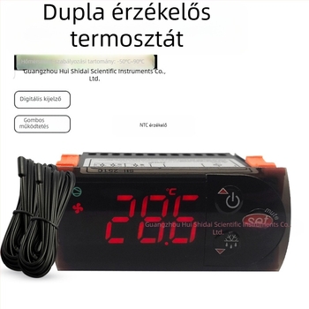 251C hőmérséklet-szabályzó -50–90°C hűtőkamionhoz és virágtartó szekrényhez (hűtés és fűtés)