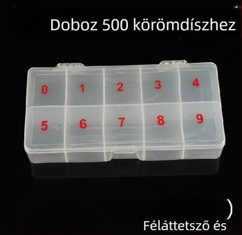 500 darab átlátszó üres körömdobozok