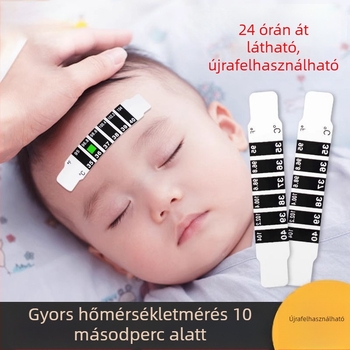 Baba homlokhőmérséklet-sticker – intelligens hőmérséklet-szenzoros tapasz