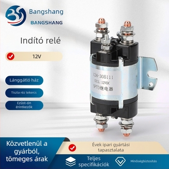 SPTD Relé 12V indítókapcsolóhoz és mágneses elektromos kapcsolóhoz