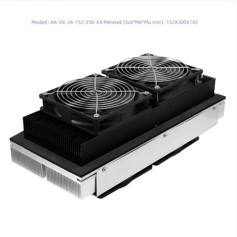 AA-típusú termoelektromos hűtőmodul, 24V, méretek 120 x 210 x 127 mm, nagy teljesítményű félvezető hűtőchip