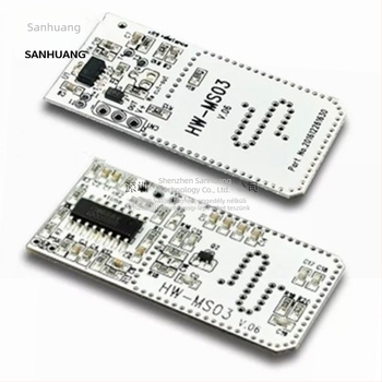 HW-MS03 Mikrohullámú radar szenzor-modul, emberi jelenlét érzékelő kapcsolóval