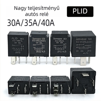 Plid nagy teljesítményű autórelé, 12V, 30A/35A/40A
