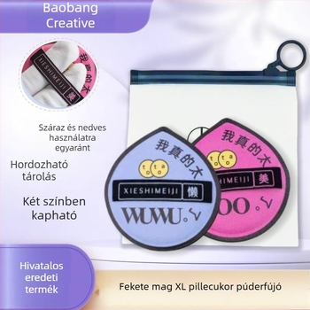 BQ Fekete magos marshmallow púderpúf a cushion alapozóhoz – kettős használat, száraz és nedves sminkszivacs